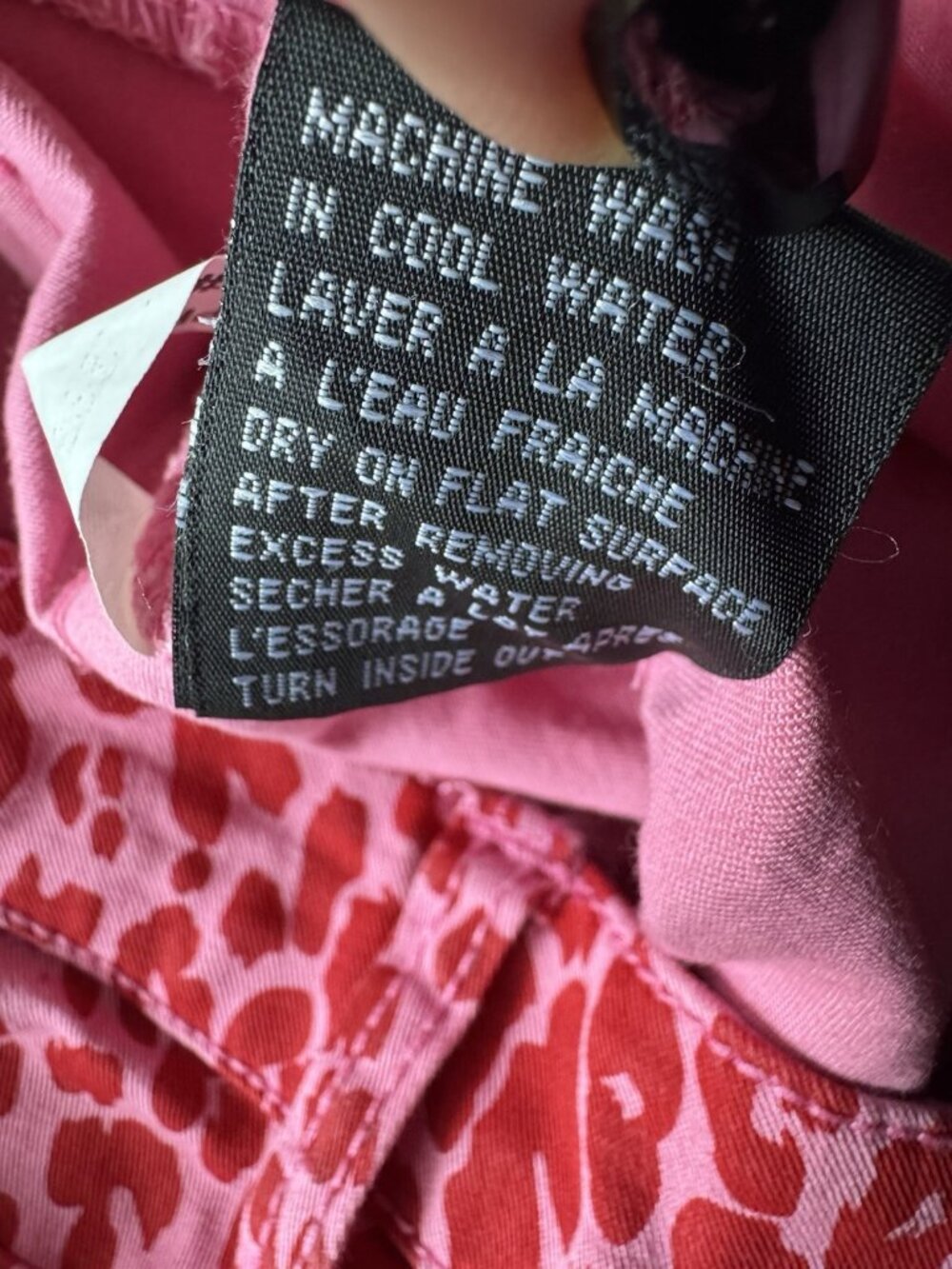 Tripp NYC Women's Sz 1 Hot Pink Red Leopard Cheetah Print Skinny Jeans NWT Rare - Picture 6 of 12